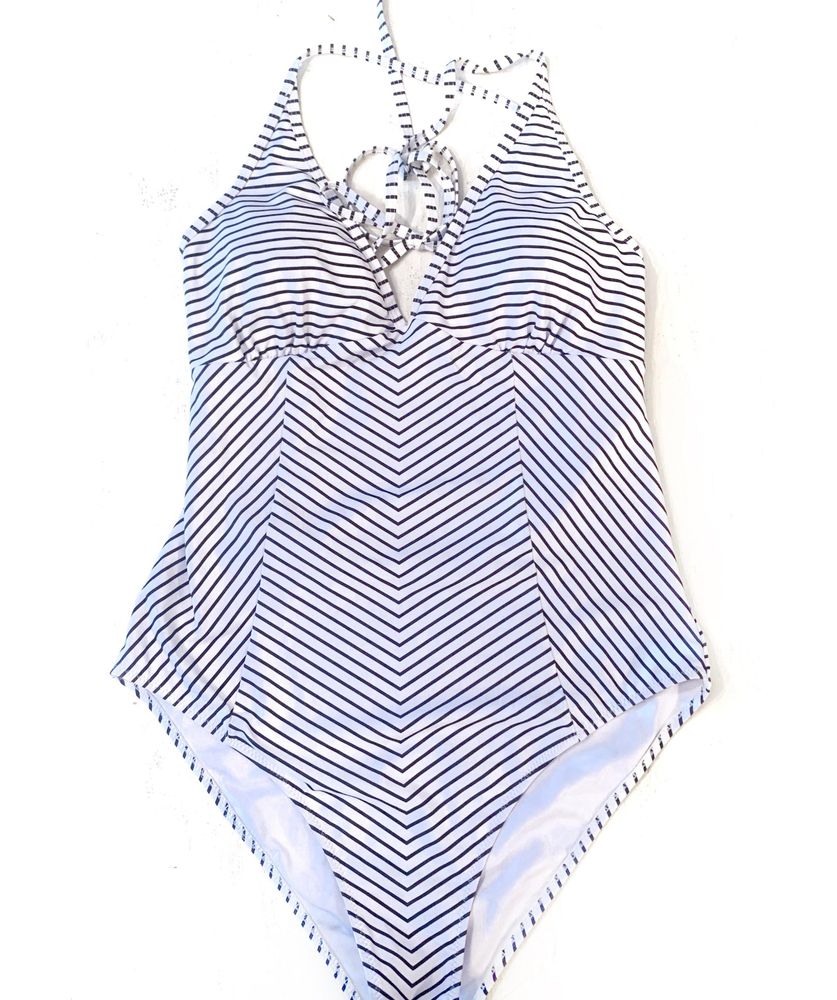 Cupshe Striped One Piece Swimsuit L Curtsy