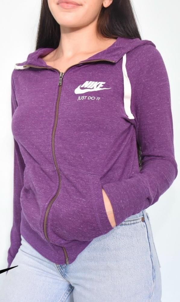 purple nike zip up hoodie