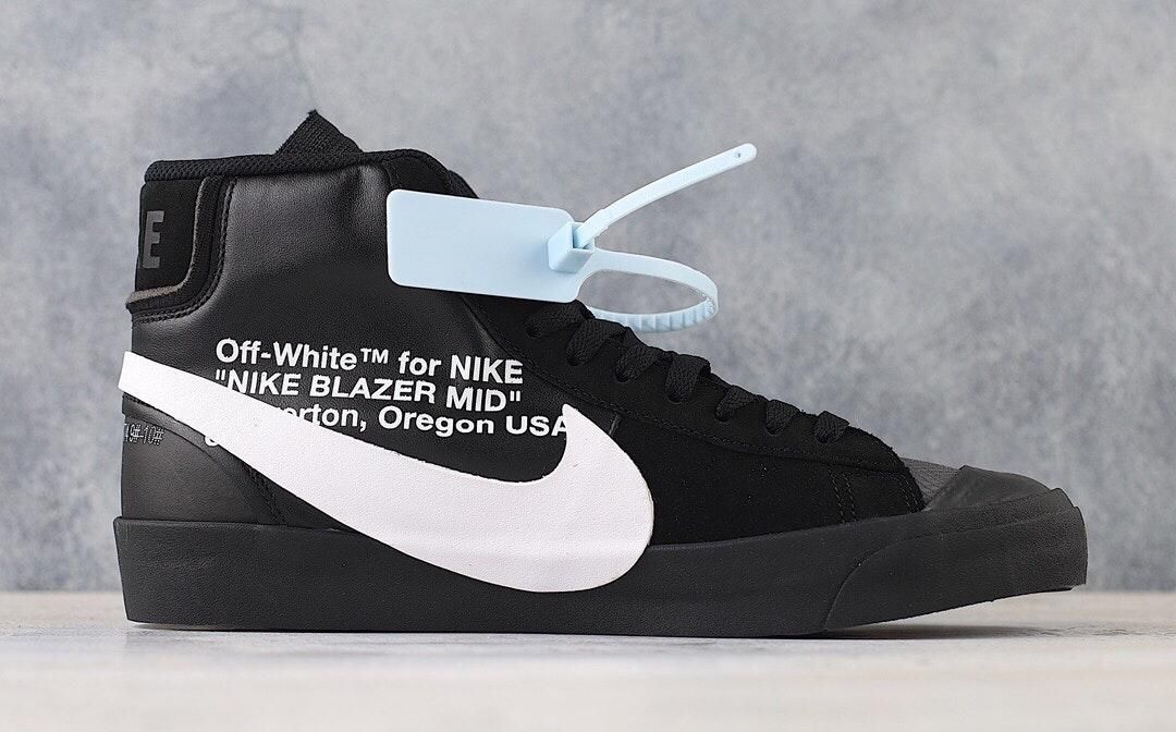 Nike Off White X Blazer Mid Ow Black Women Sneakers Curtsy