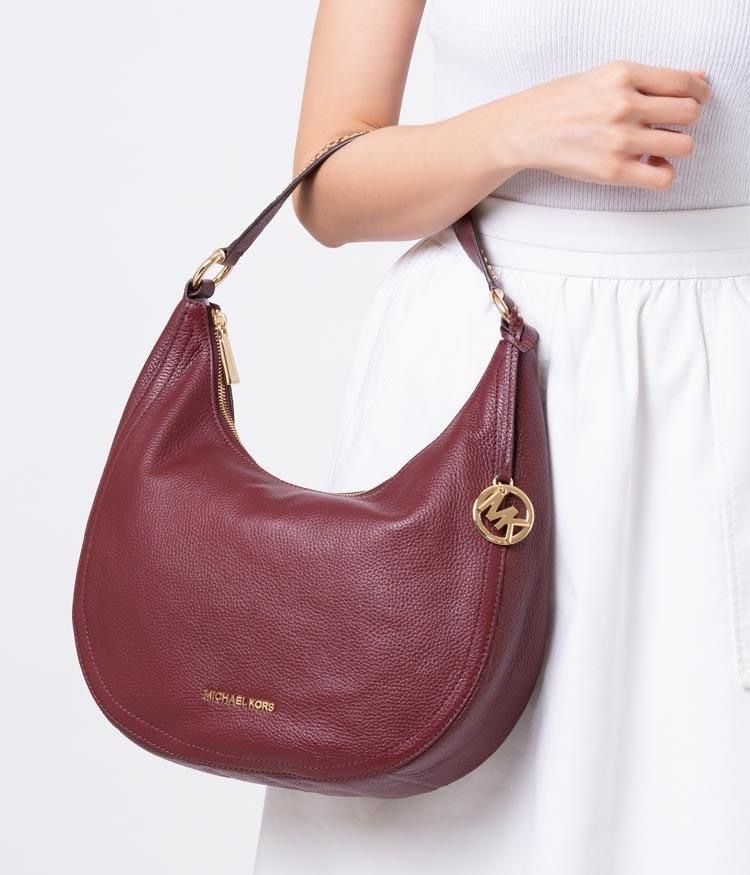 michael kors shoulder bag maroon