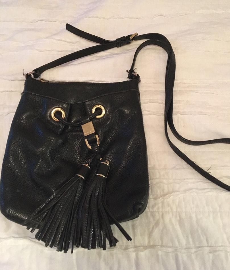 michael kors black satchel purse