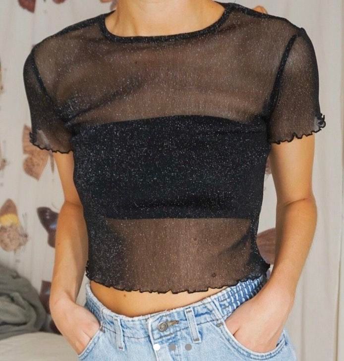 brandy melville sheer top