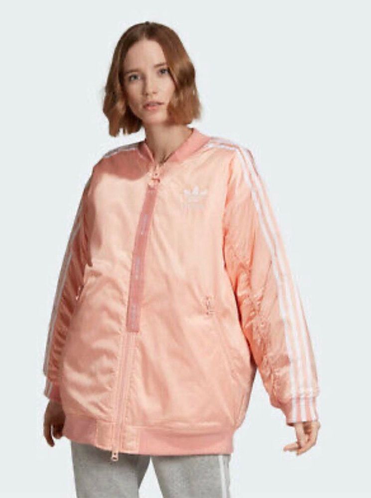 adidas bomber jacket pink
