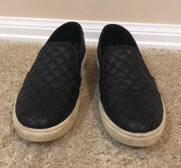 steve madden leather slip ons