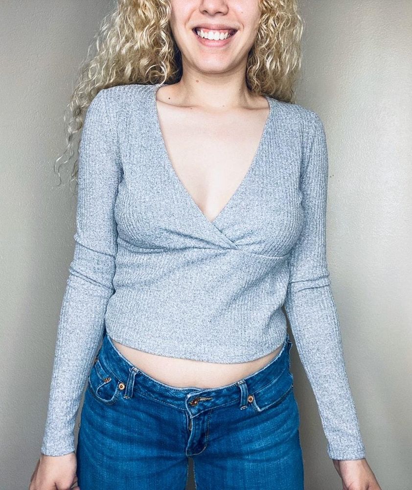 forever 21 v neck long sleeve