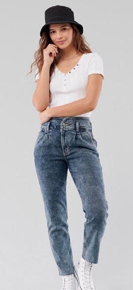 hollister vintage stretch mom jeans