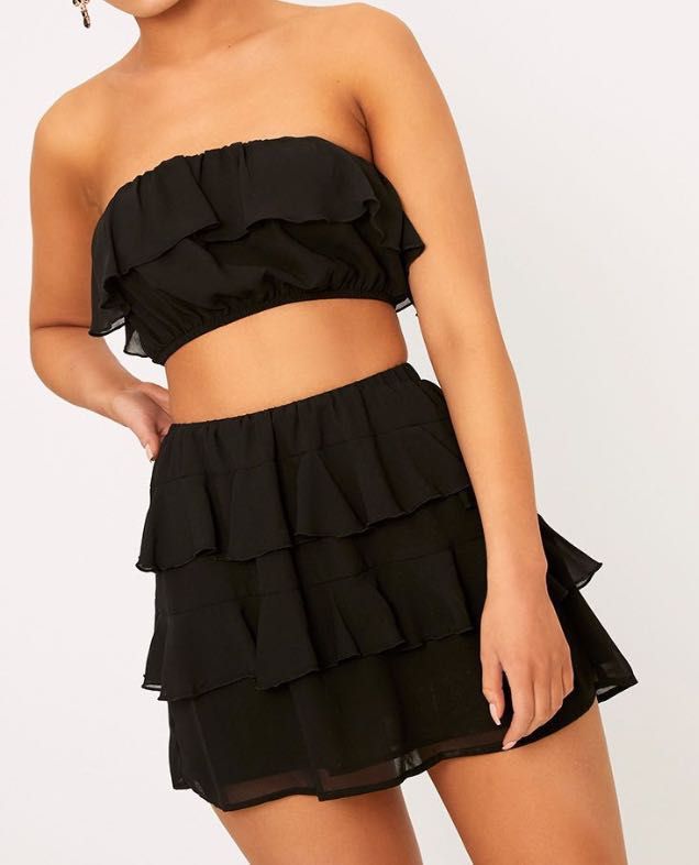 mini skirt ruffle