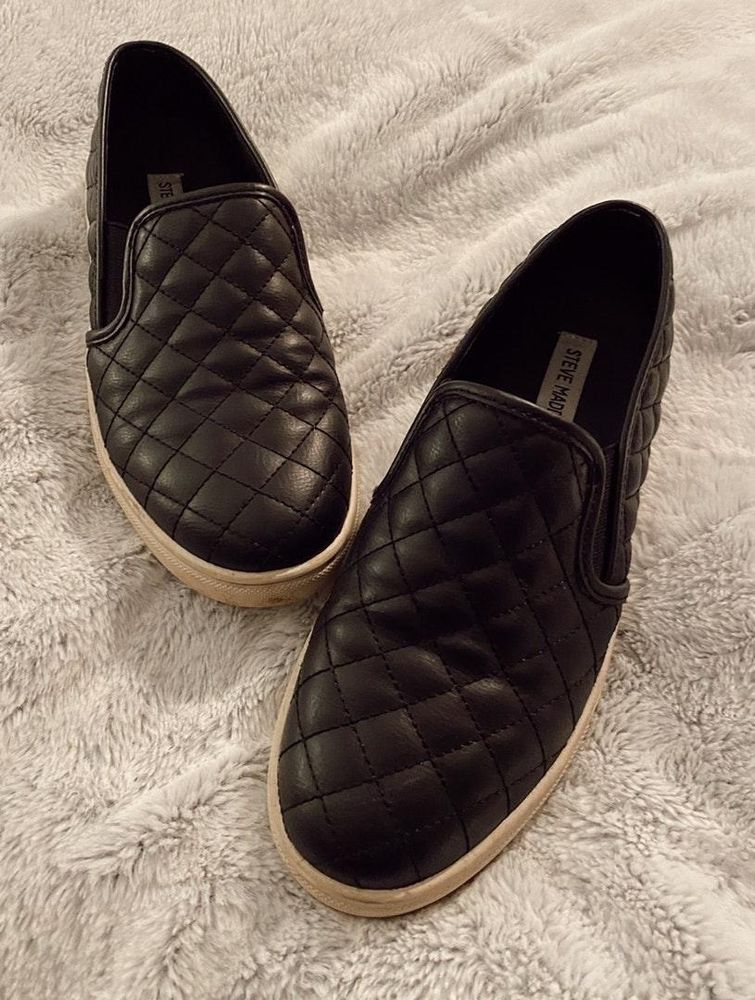 black slip on shoes steve madden