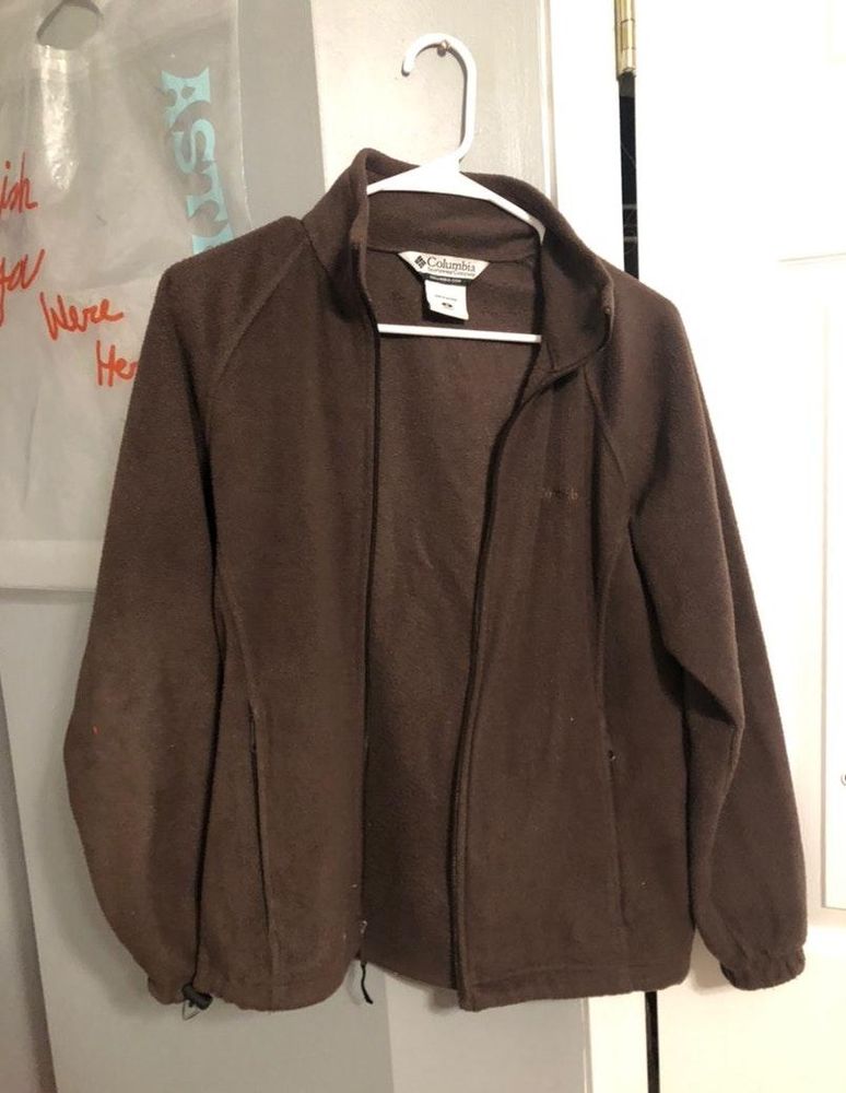 brown columbia fleece