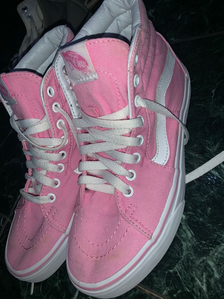 pink hightop vans