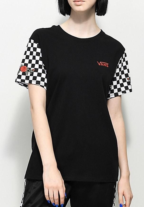 vans check t shirt