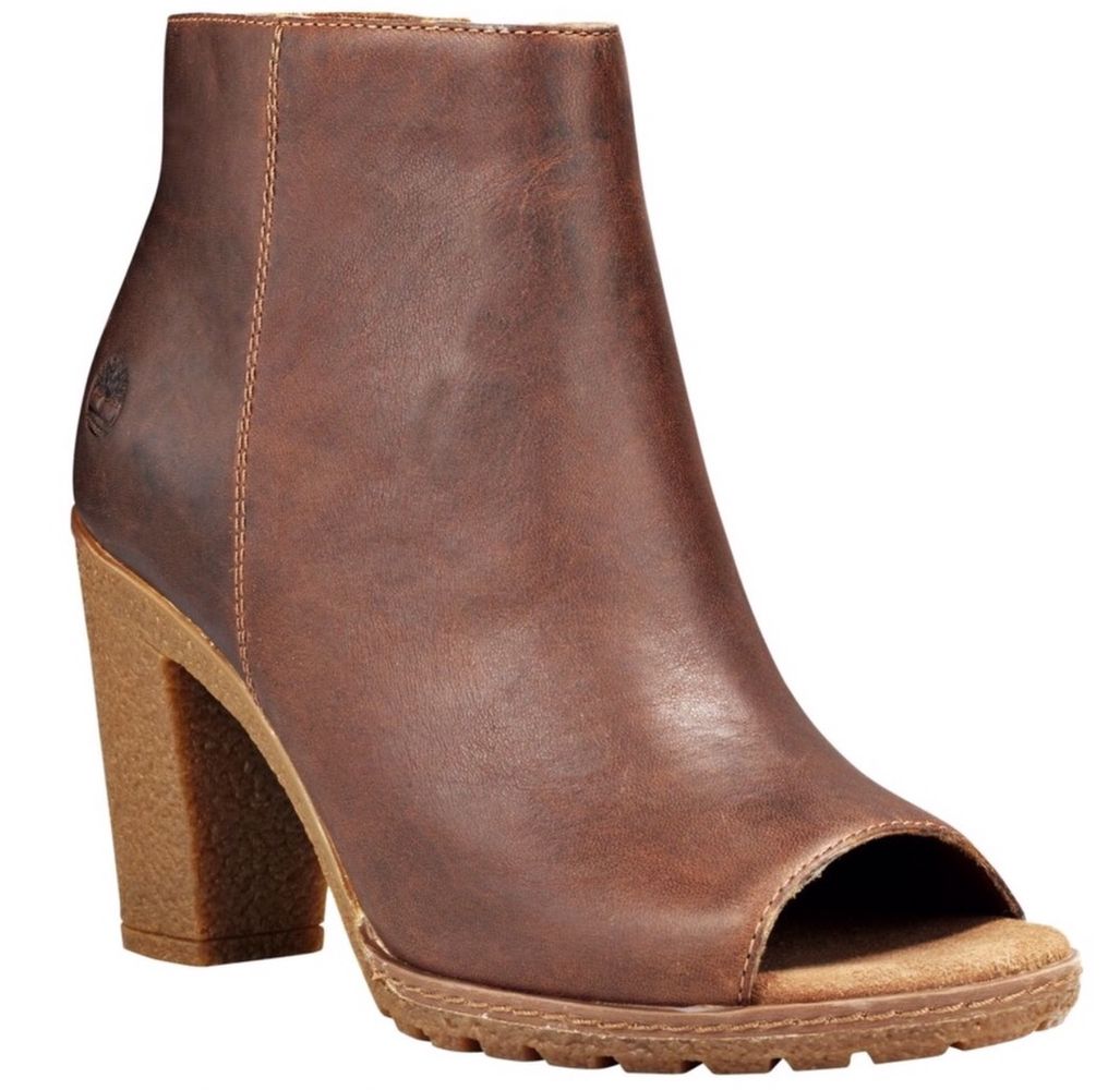 timberland peep toe boots