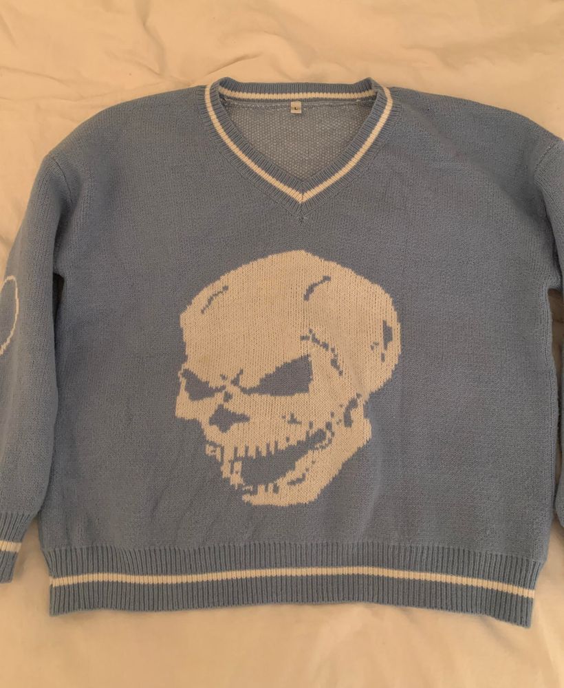 skull sweater vest