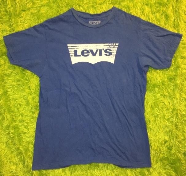 levis blue logo t shirt