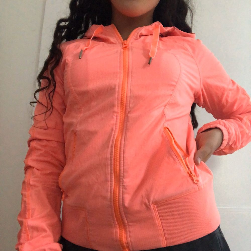 orange lululemon jacket