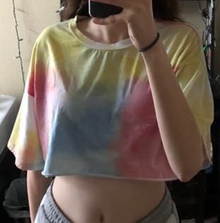 tie dye crop top forever 21