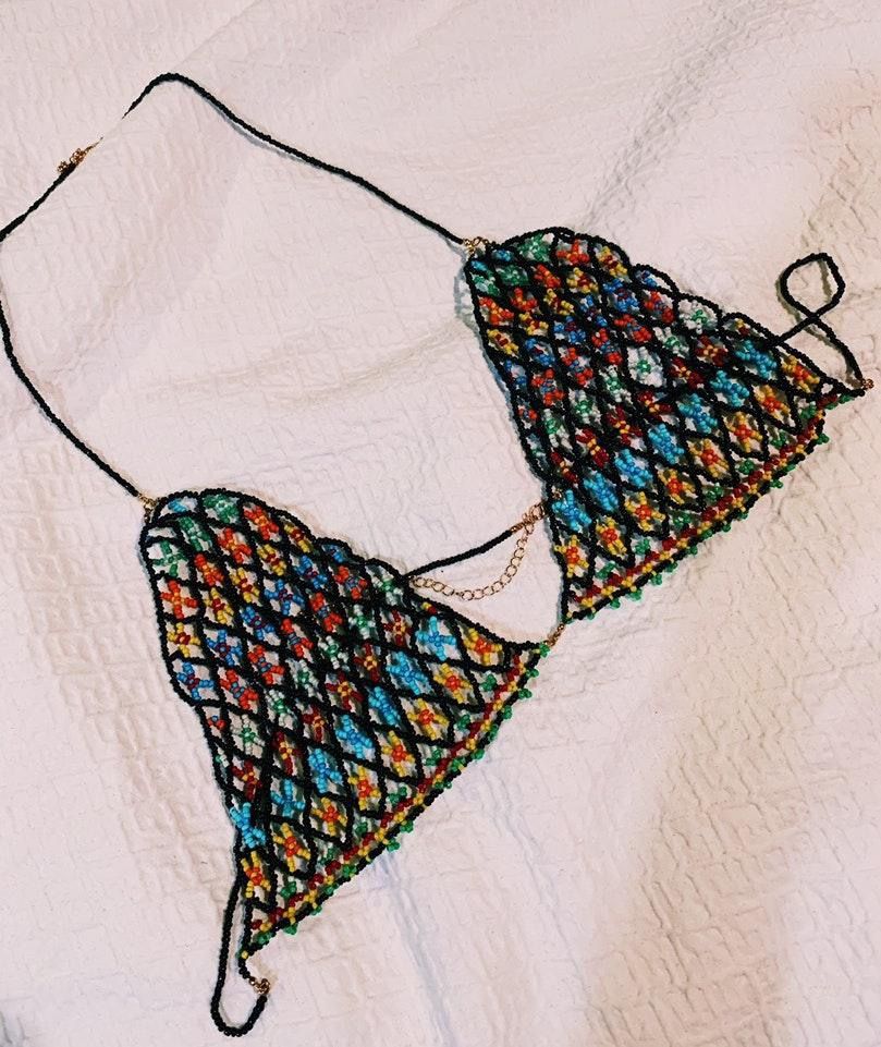 beaded bralette