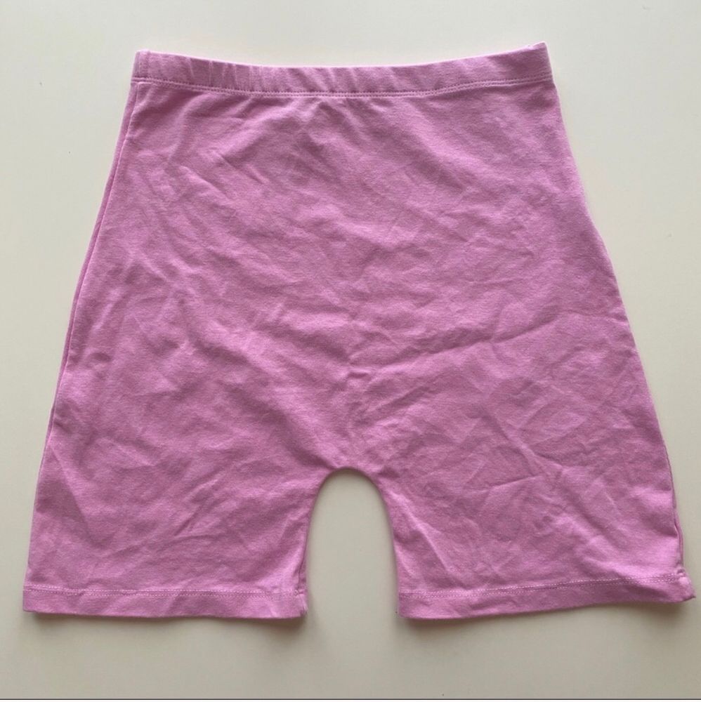 bubblegum pink biker shorts