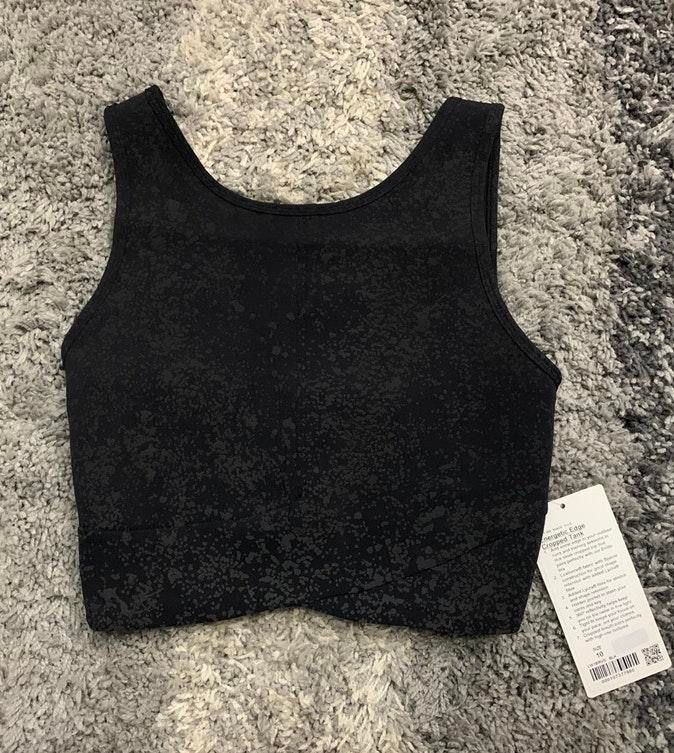 lululemon energetic edge cropped tank