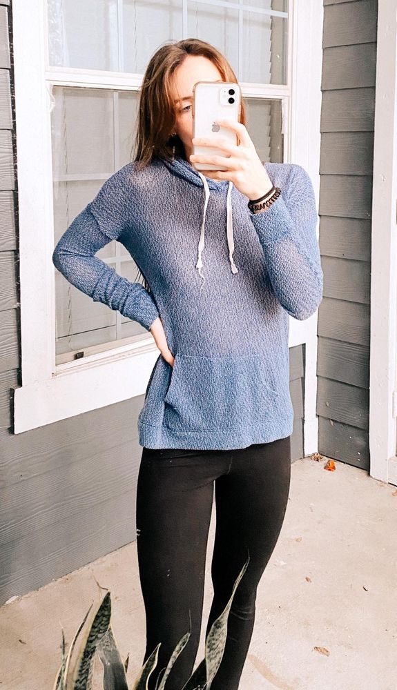 hollister knitted hoodie