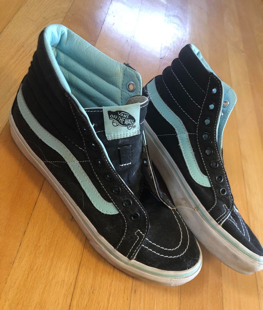 mint high top vans