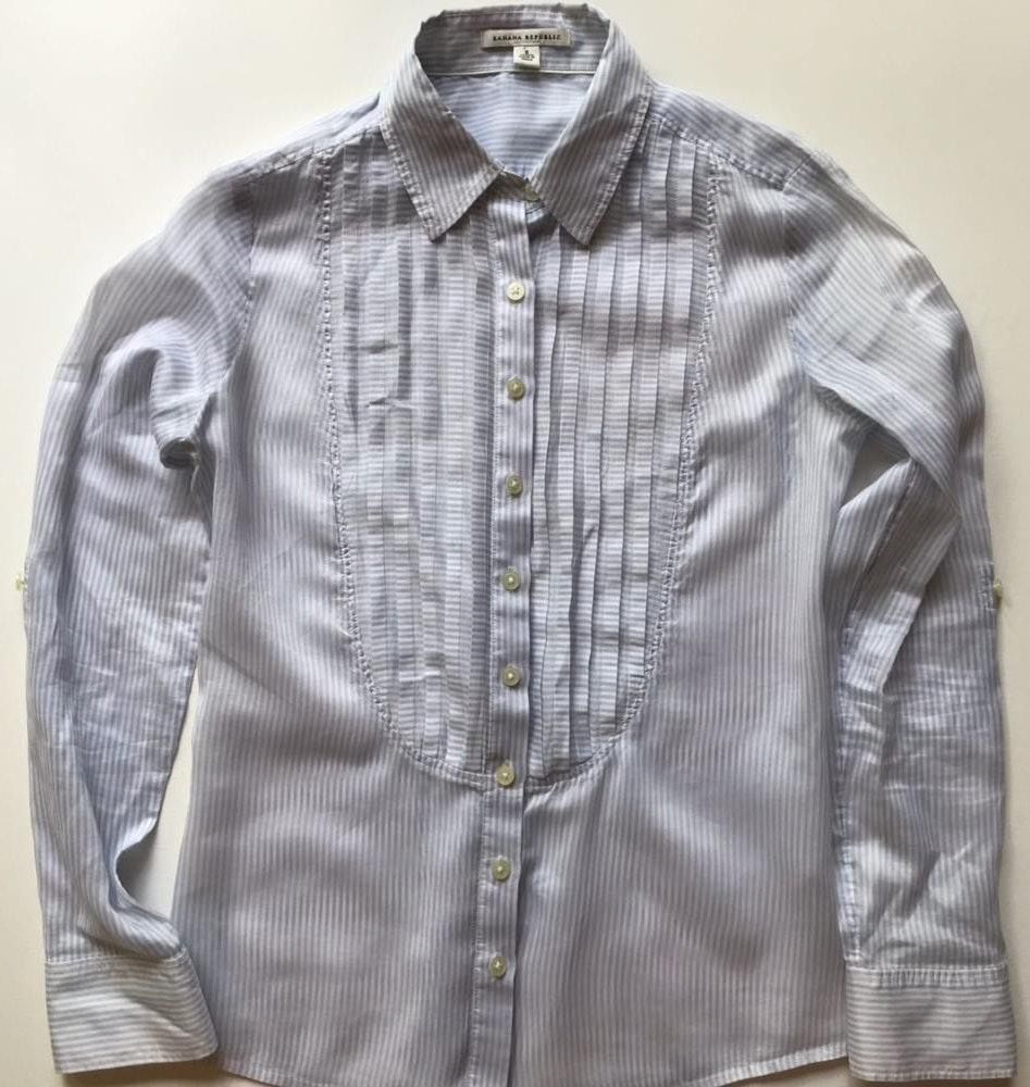 banana republic tuxedo shirt