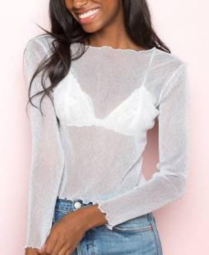 sparkly mesh shirt