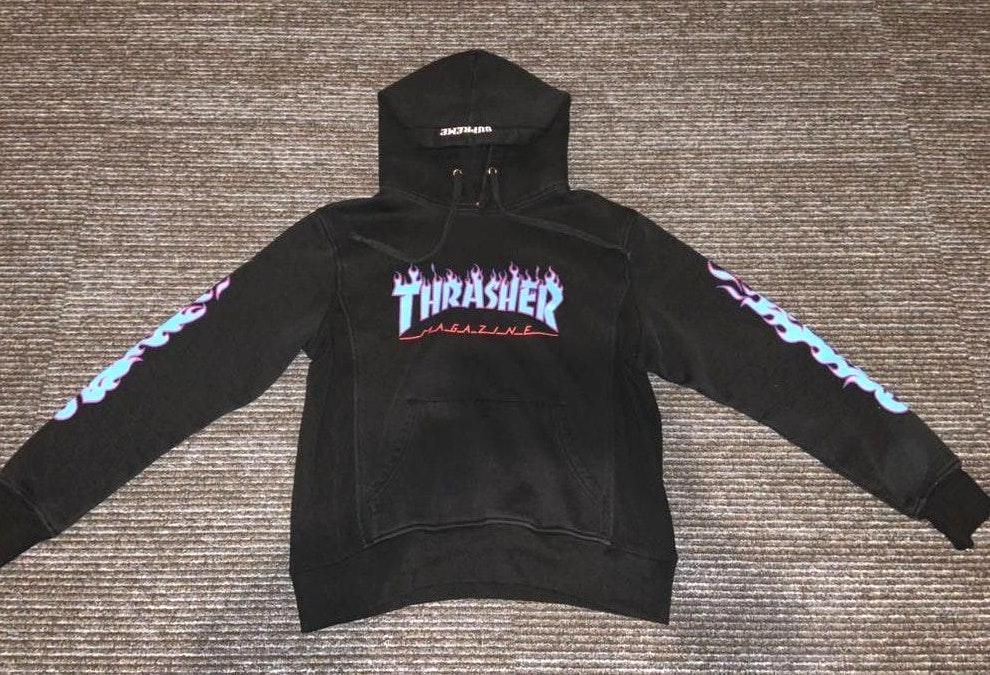 thrasher x supreme hoodie