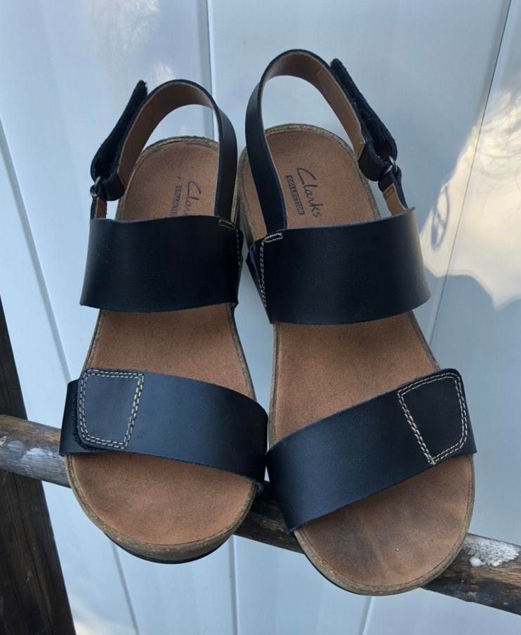 clarks cork sandals