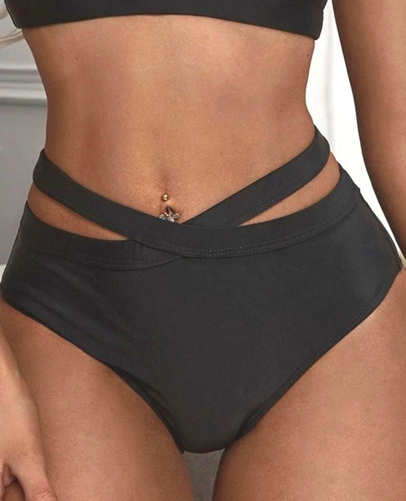 Shein black bikini bottoms Clearance
