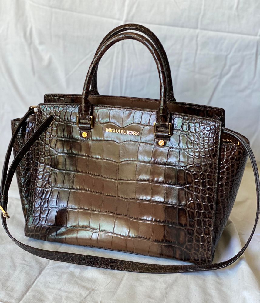 michael kors croc bag