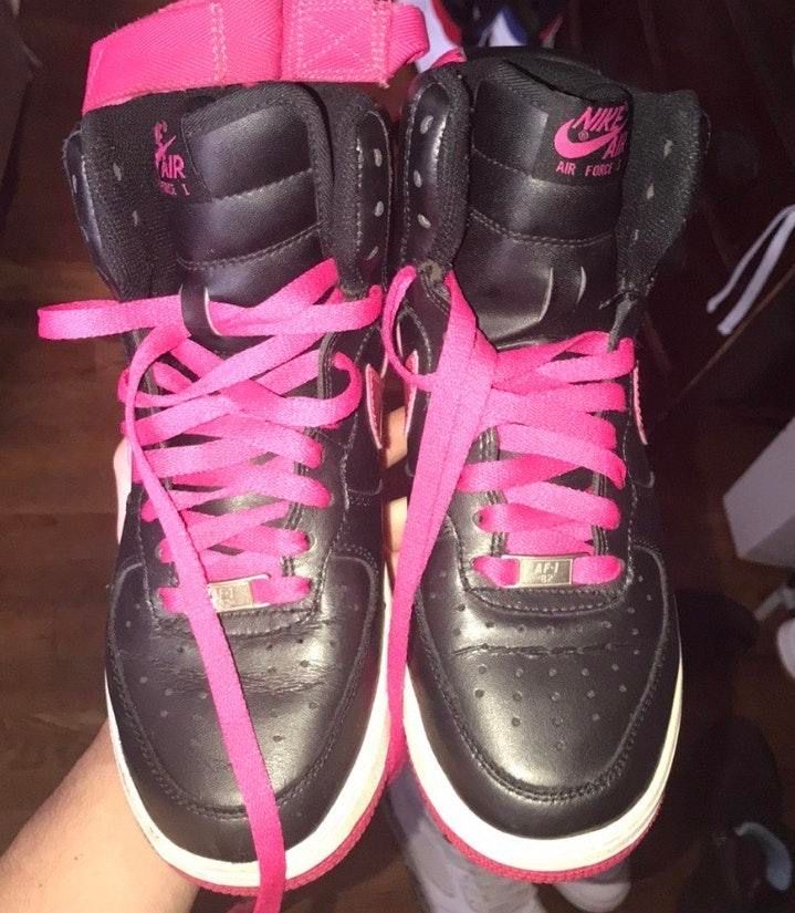 black air force 1s high top