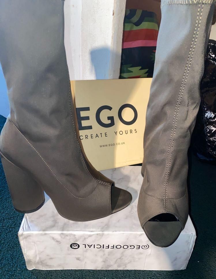 olive sock boots