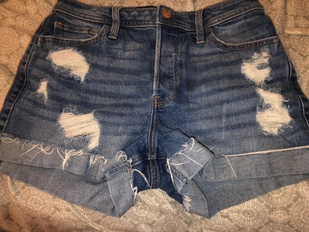 hollister mom jean shorts