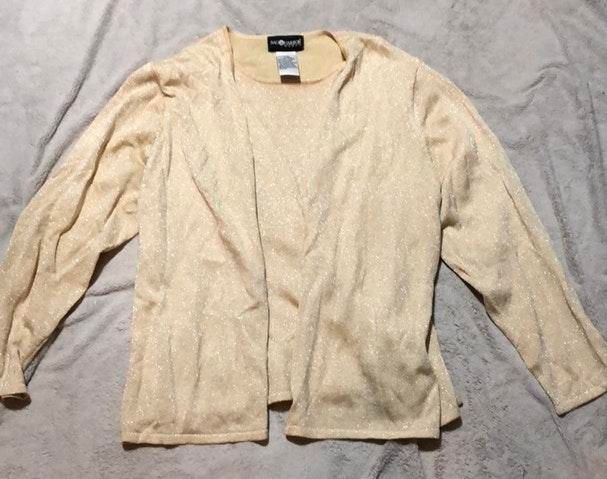 cardigan with attached top