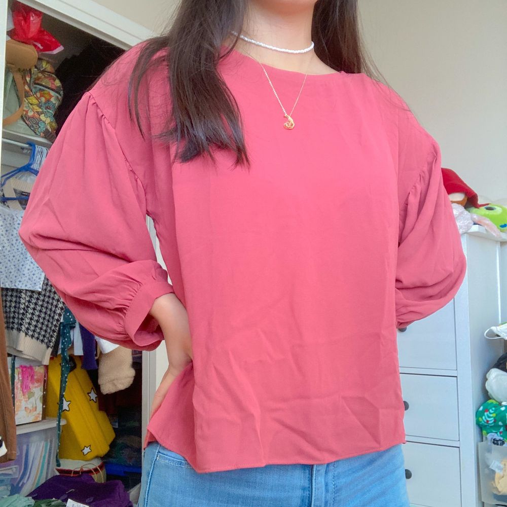 loft pink blouse