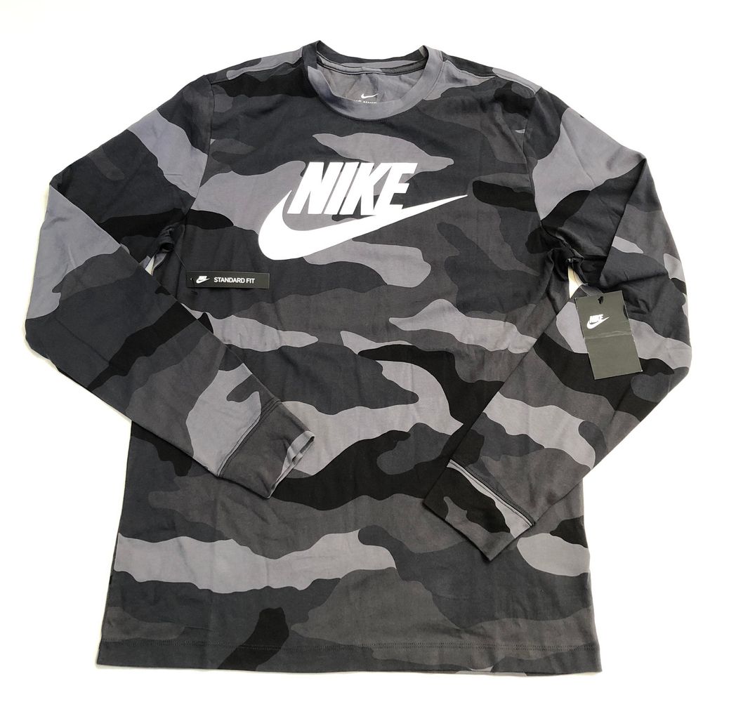 nike camo long sleeve shirt