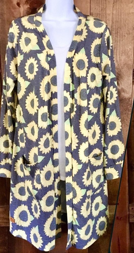 simply southern sunflower cardigan