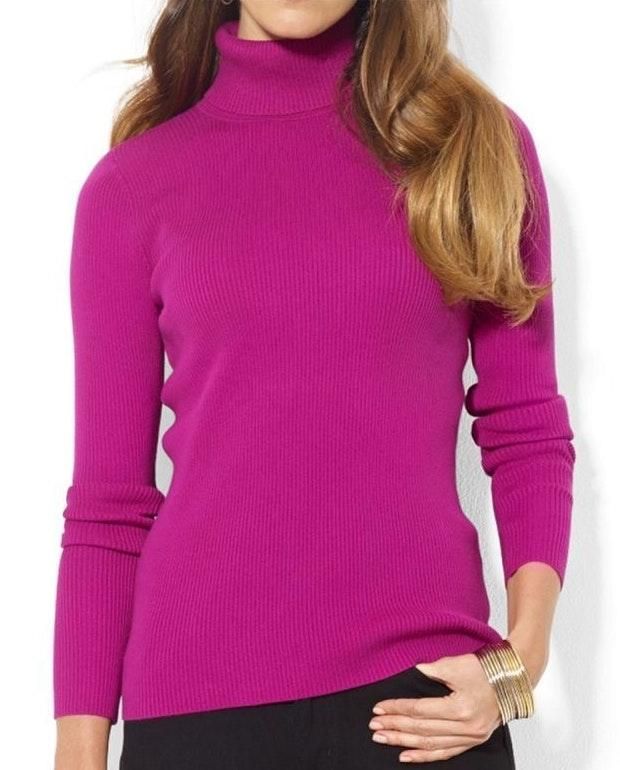ralph lauren pink turtleneck