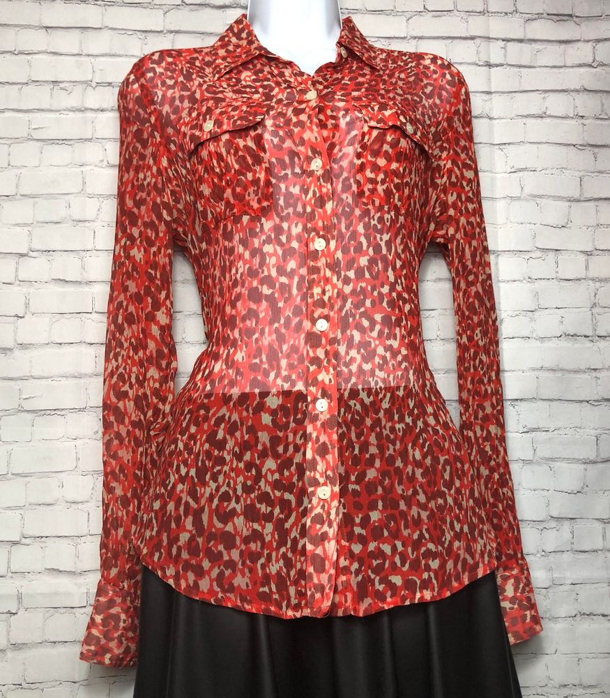 lucky brand sheer blouse