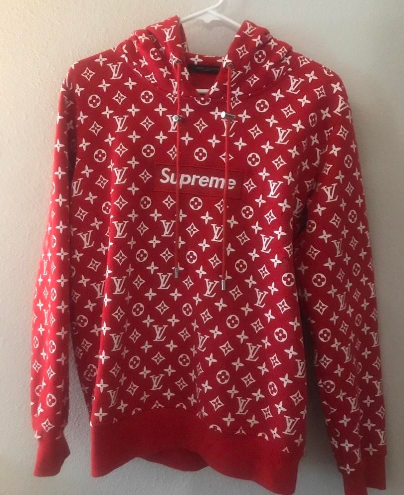 loui vuitton supreme hoodie