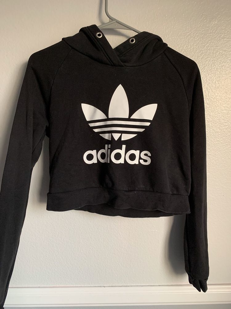 crop adidas hoodie