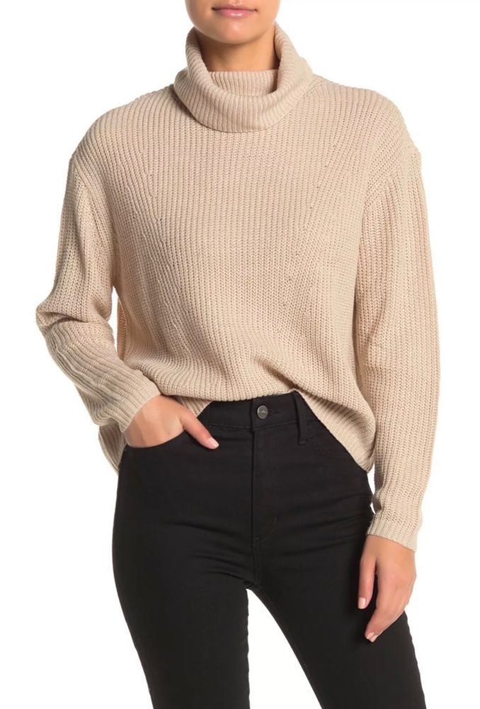 tan turtle neck