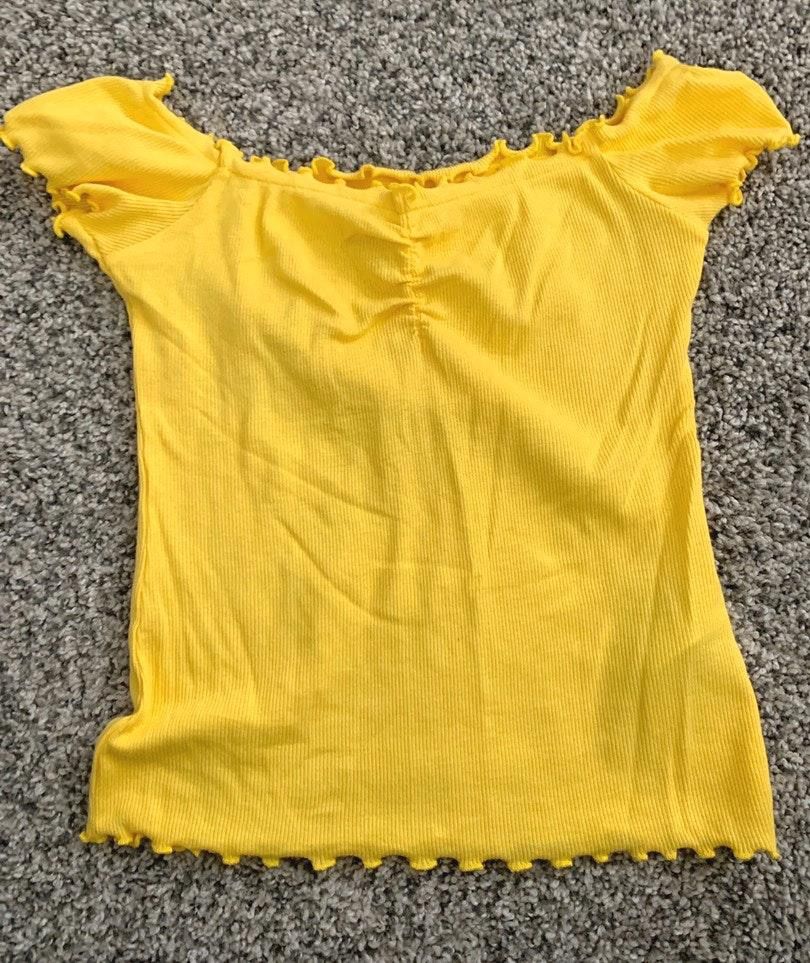 hollister yellow top