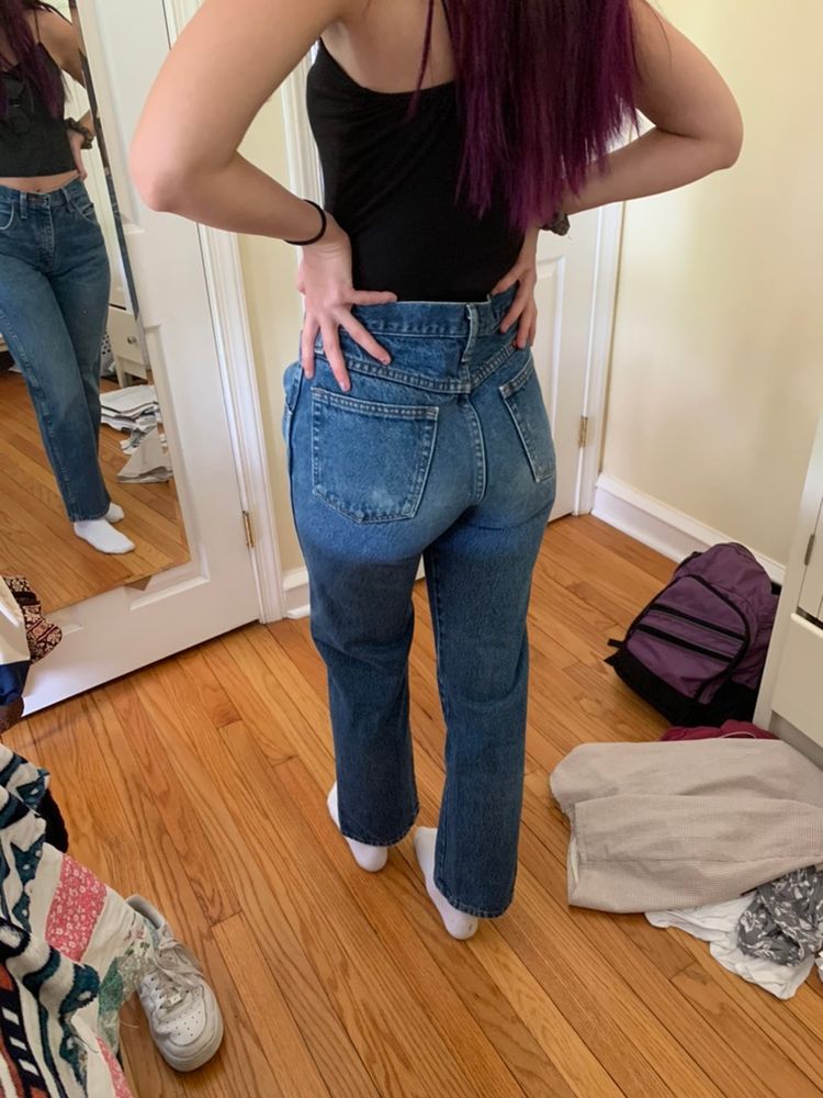 rustler mom jeans