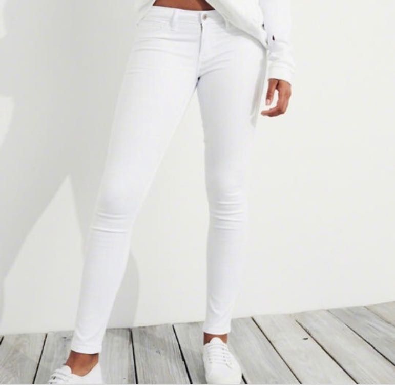 hollister white skinny jeans