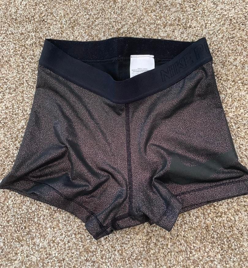 nike rose gold shorts