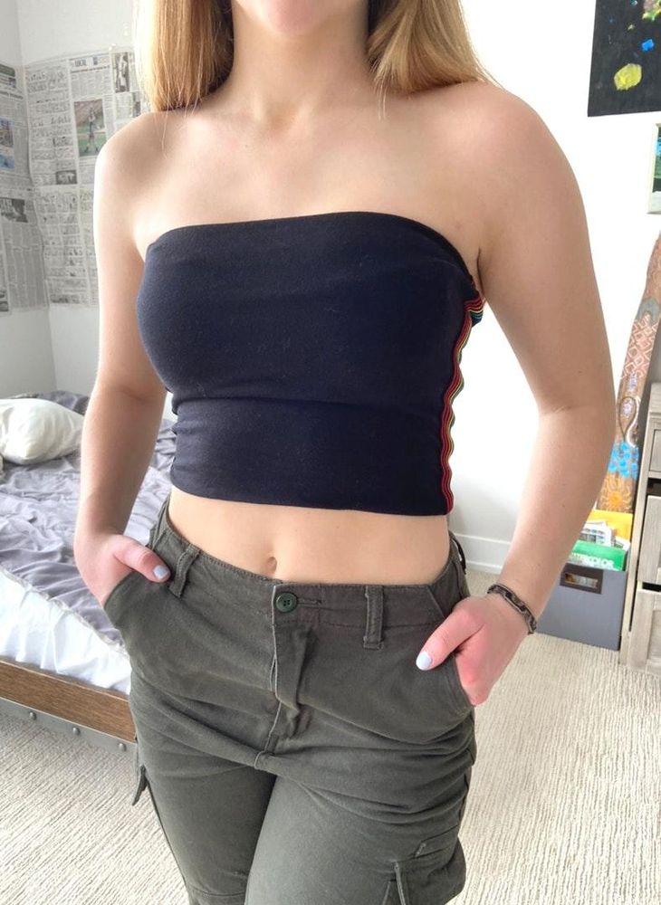 rainbow tube top forever 21