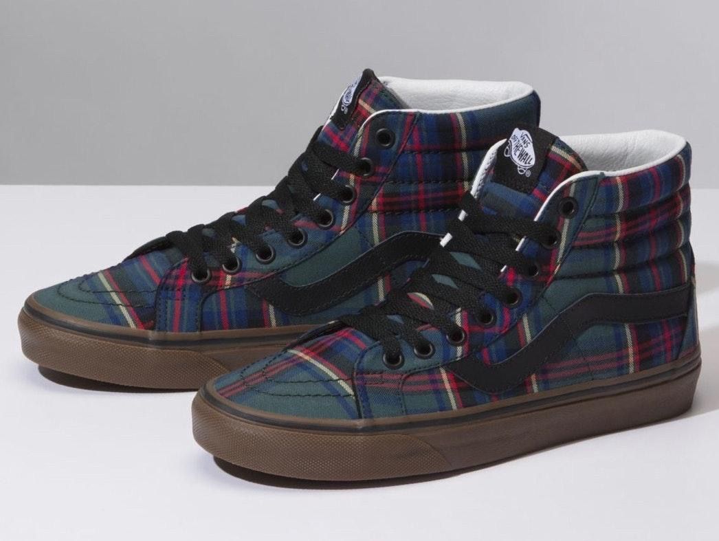 plaid shoes vans