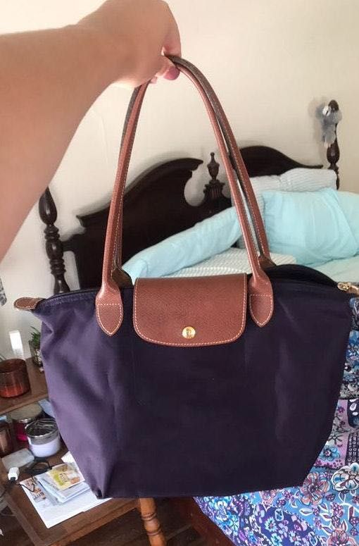 bilberry color longchamp bag